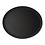 Cambro Cambro Camtread ovaal antislip glasvezel dienblad zwart 68,5x56cm