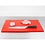 Hygiplas Hygiplas LDPE extra dikke snijplank rood | 30x45x2cm. | Rauw vlees