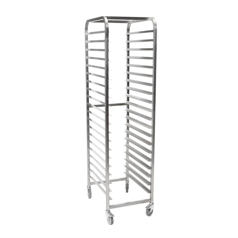 Gastro-M Regaalwagen met 18 etages GN 2/1 | 62x70xH180cm.