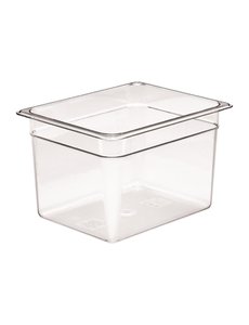 Cambro Camview BPA vrij GN 1/2. Transparant. 20cm diep. Inhoud: 11,7L.