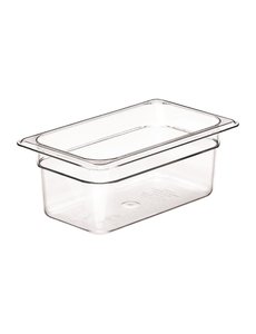 Cambro Camview BPA vrij GN 1/4. Transparant. 10cm diep. Inhoud: 2,5L.