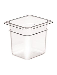 Cambro Camview BPA vrij GN 1/6. Transparant. 15cm diep. Inhoud: 2,2L.