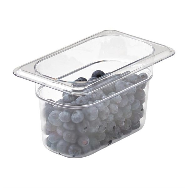 Cambro Cambro Camview BPA vrij GN 1/9. Transparant. 10cm diep. Inhoud: 0,85L.