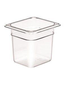 Cambro Camview BPA vrij GN 1/6. Transparant. 10cm diep. Inhoud: 1,5L.