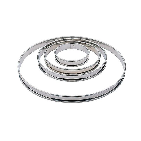 Matfer Bourgeat Matfer Platte taartring glad RVS | 1,8(h)x16(Ø)cm