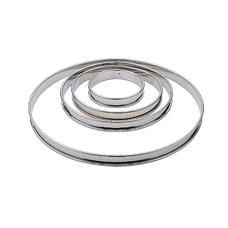 Matfer Bourgeat Matfer platte RVS taartring glad 24cm