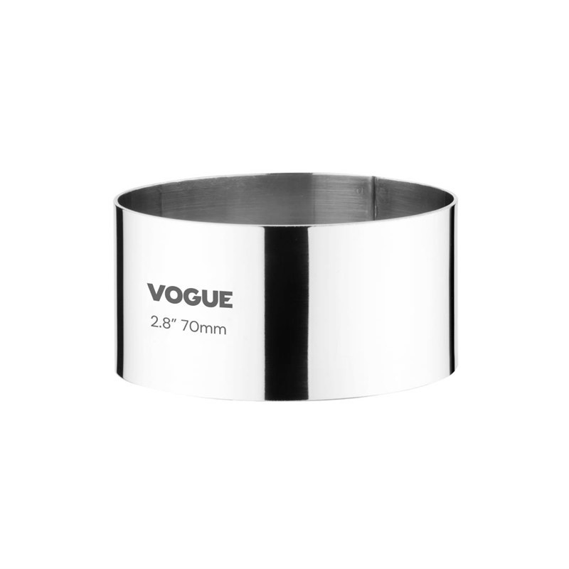 Vogue Moussering rond RVS | Ø7xH3.5 cm., foto 2 van 3