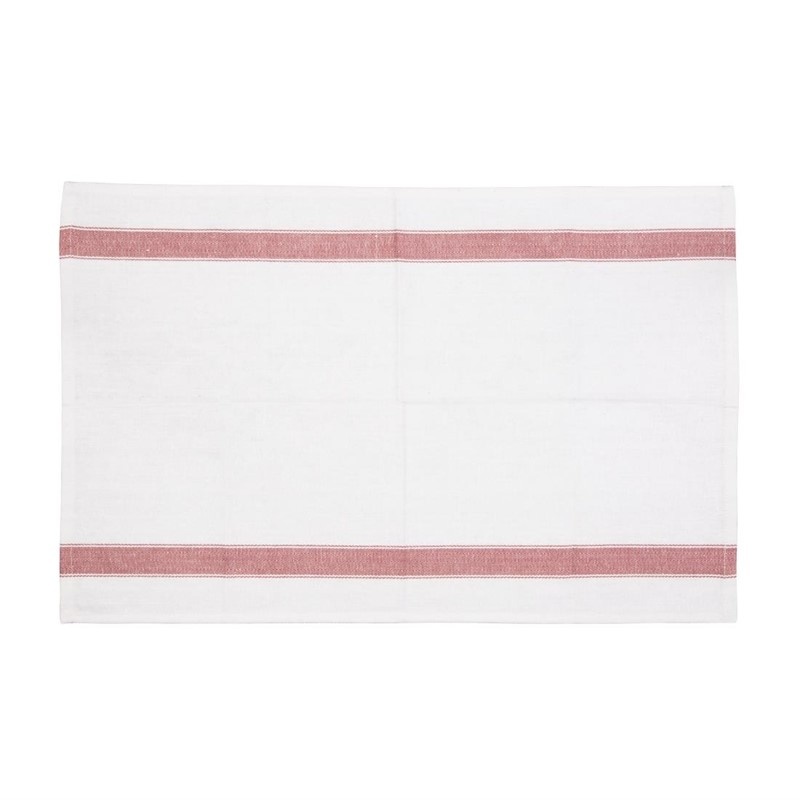 Vogue Vogue Theedoek rood zware kwaliteit 76x51 cm., foto 3 van 3