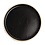 Olympia Olympia Canvas zwarte platte ronde borden Ø18cm | Per 6 stuks