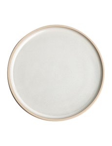 Olympia Canvas witte platte ronde borden Ø18cm | Per 6 stuks