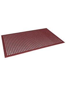 Jantex Rubberen Anti-Vermoeidheidsmat Rood | 90x150cm