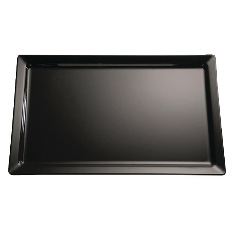 APS APS Serveerschaal melamine zwart | GN 1/2 | 32.5x26cm.
