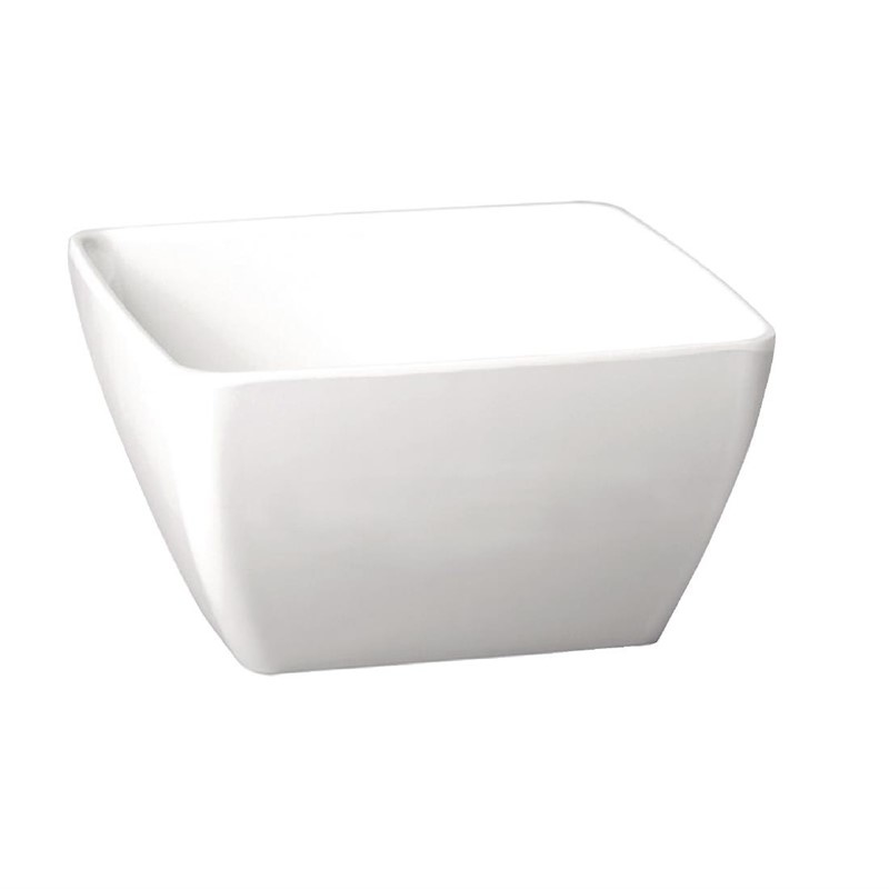 APS APS Pure vierkante melamine kom wit 1.5 liter |19x19cm