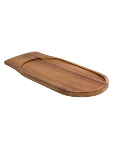 Olympia Serveerplank voor 2 ramekins tot Ø13.4 cm. acaciahout | 18x41.5 cm.