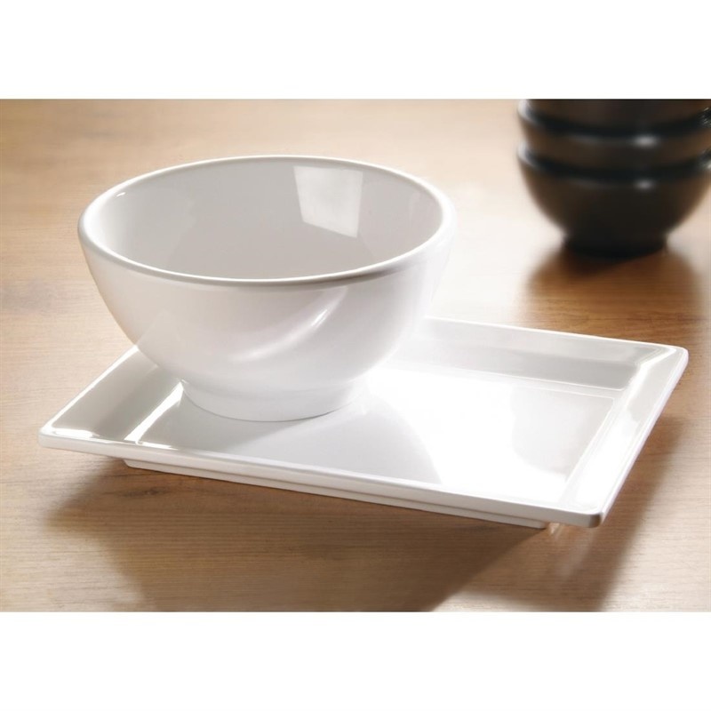 APS APS Pure ronde melamine kom wit 30cl. | Ø13cm, foto 2 van 3