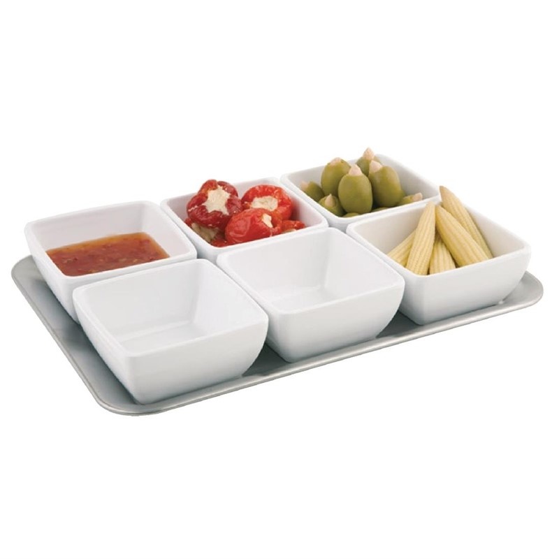 APS APS Pure vierkante melamine kom wit 14cl. | 9x9cm, foto 4 van 6
