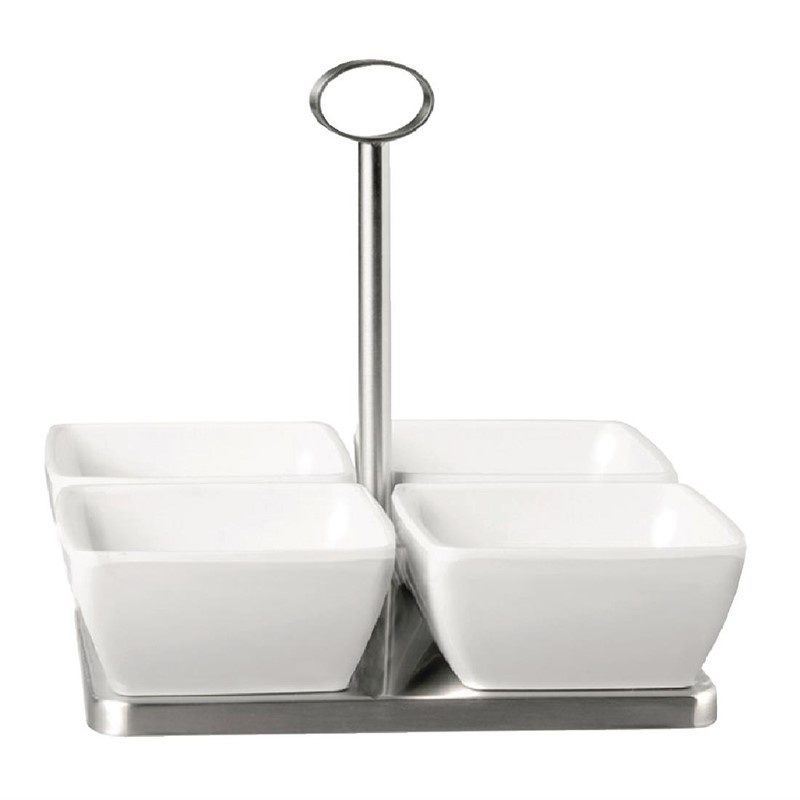 APS APS Pure vierkante melamine kom wit 14cl. | 9x9cm, foto 5 van 6