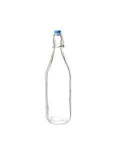 Olympia Waterfles met beugel glas 1 liter  | 6 stuks