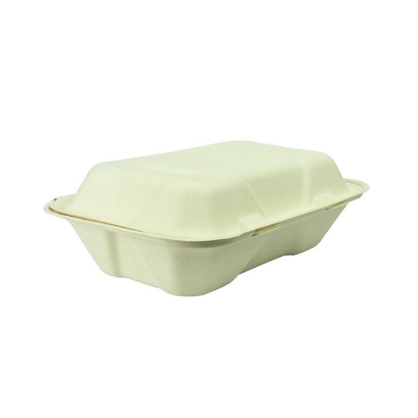 Vegware Vegware Composteerbare voedseldozen met scharnierdeksel 23x15cm. | 200 stuks