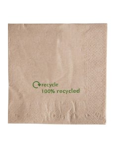  Gerecyclede servetten van kraftpapier 2-laags