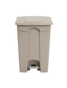 Jantex Pedaalemmer afvalbak beige 45 liter | 40x40xH60 cm.