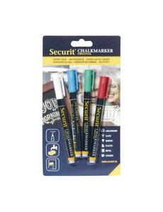 Securit Wisbare krijtstiften 2mm assorti | 4 stuks