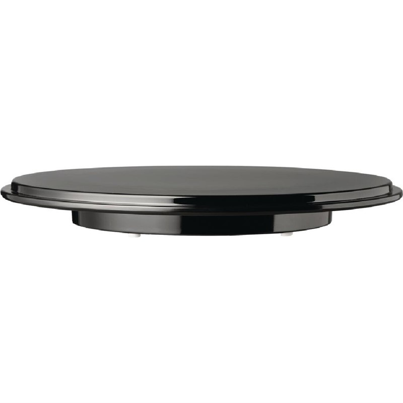 APS APS Taartschotel zwart melamine | Ø31xH4cm.