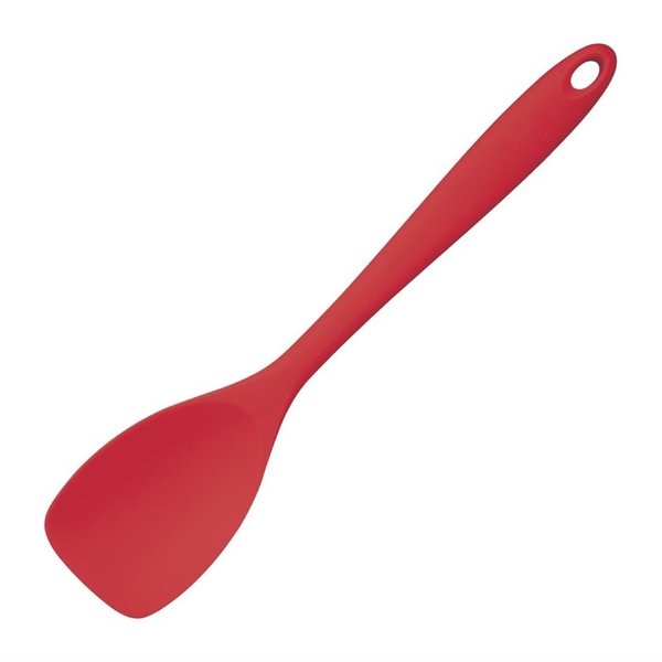 Vogue Kitchen Craft siliconen pannenlikker lepelvormig rood 28cm
