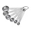 Vogue VogueMaatlepels 1/8, 1/4, 1/2, 1 theelepel, 1/2 en 1 eetlepel RVS | Set van 6