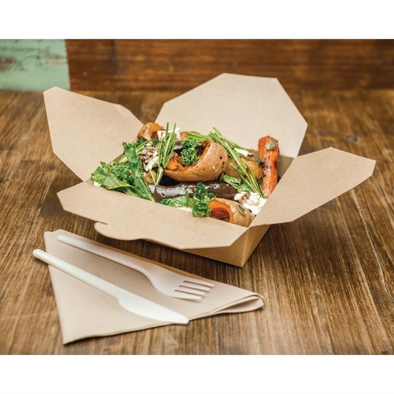 Vegware Vegware Composteerbaar voedseldoosje 105cl | 15x12xH5cm. | 150 stuks, foto 3 van 3