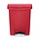 Rubbermaid Slim Jim Front Step pedaalemmer 30 liter rood | 27x43xH54cm.