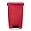 Rubbermaid Slim Jim Front Step pedaalemmer 50 liter rood | 45x30xH72cm.