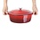 Vogue Vogue Ovale gietijzeren braadpan rood 6 Liter | 12,5(h)x 23(b)x 30,5(d)cm