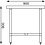 Vogue Vogue Centrale RVS werktafel met onderblad | 180x90xH90cm