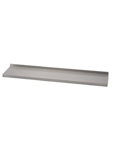 Gastro-M RVS wandplank zonder steunen | 100x40cm