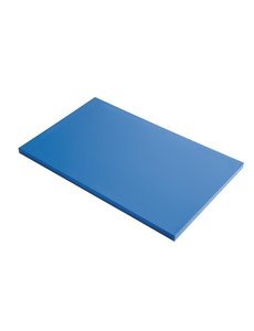 Gastro-M GN1/1 HDPE snijplank glad blauw voor rauwe vis | 530x325 mm.