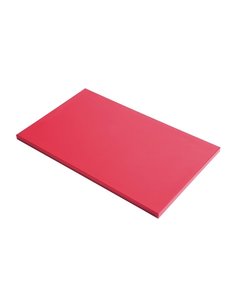 Gastro-M GN1/1 HDPE snijplank glad rood voor rauw vlees | 530x325 mm.