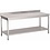 Gastro-M Gastro M RVS werktafel met onderblad en achteropstand 85x140x70cm