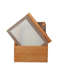 Securit Menumappen met houten box bruin A4 | 20 stuks