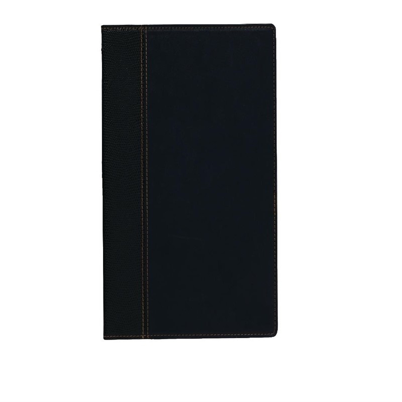 Securit Securit Trendy rekeningmap A5 zwart Lederlook | 23.5x13 cm., foto 2 van 2