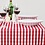 Mitre Essentials Mitre Mitre Comfort Gingham tafelkleed rood-wit | 	100% polyester. 89x89cm.