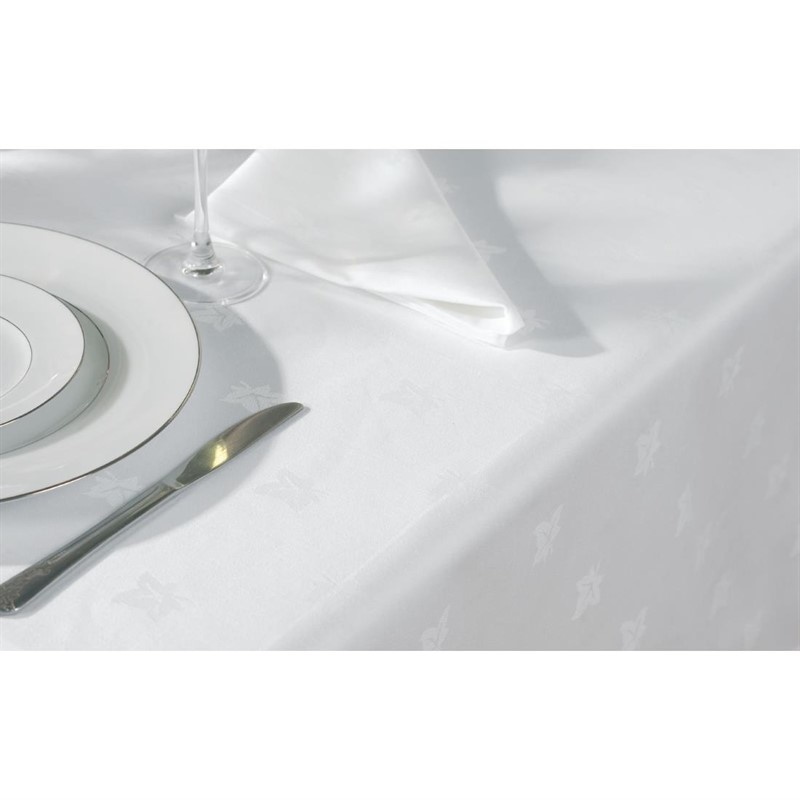 Mitre Essentials Mitre Luxury Luxor tafelkleed wit 178x275cm, foto 3 van 4
