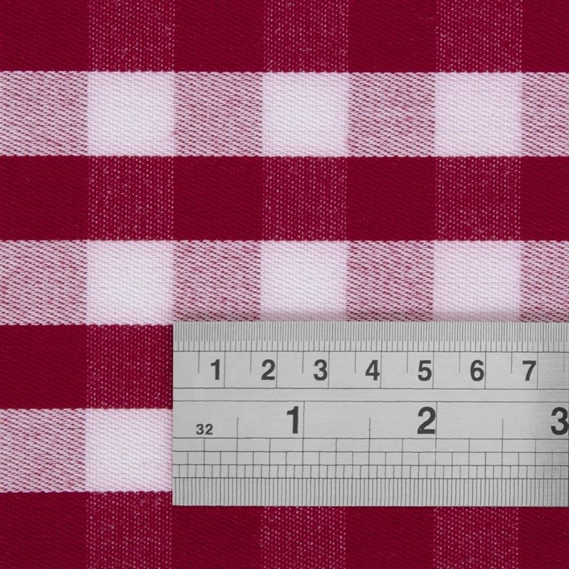 Mitre Essentials Mitre Mitre Comfort Gingham tafelkleed rood-wit | 100% polyester. 89x89cm., foto 4 van 4