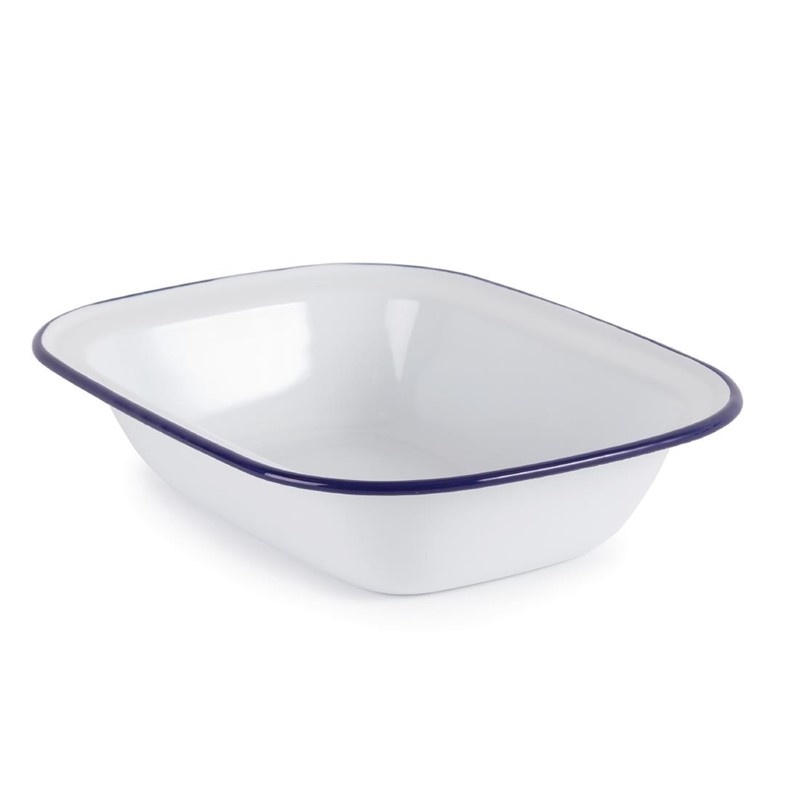 Olympia Olympia Emaille serveerschaal 19x28cm | Stevige constructie | 6 stuks