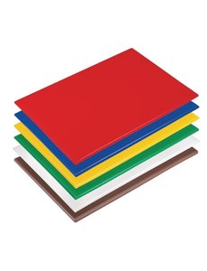 Hygiplas HDPE antibacteriële  snijplanken set | 450x300x12 mm. | 6 kleuren