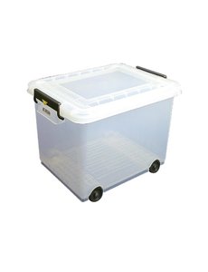 Araven Mobiele voedselcontainer met deksel 50 liter | 40(h) x 53(b) x 40(d)cm