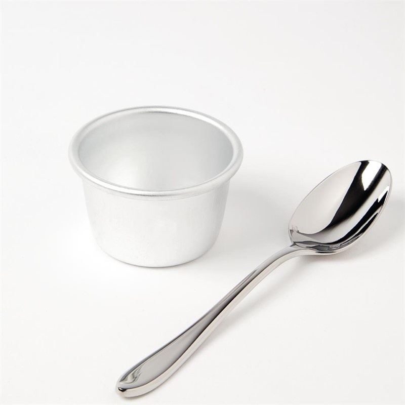 Vogue Bakvorm aluminium 85ml. | Ø5.5xH3.2cm. | 6 stuks, foto 2 van 2