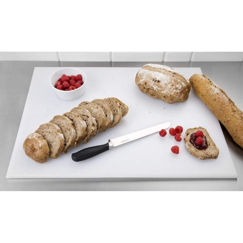 Hygiplas Hygiplas HDPE snijplank wit | 600x450x12mm | Brood en kaas