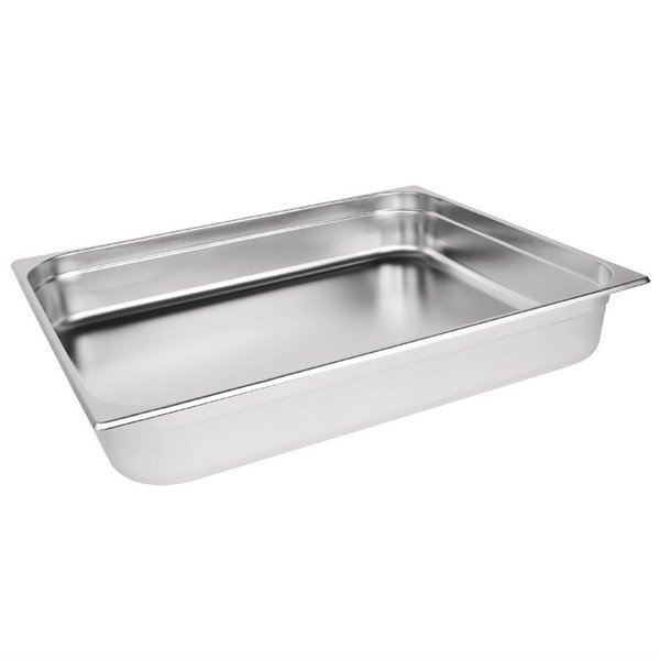 Vogue Vogue Gastronormbak 2/1 - 100mm - 29 liter RVS | 650x530mm