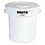 Rubbermaid Rubbermaid Brute ronde container wit 37.9 liter | Ø40xH44 cm.